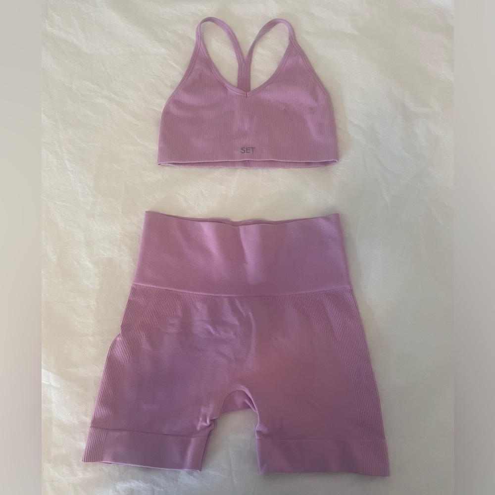 SET Active Charm Sports Bra and Shorts Set